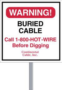 Security Yard Sign - Square Shape