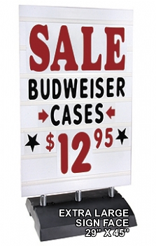 Springer Message Board Sidewalk Sign - Deluxe - Extra Large