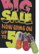 Sidewalk Sign Write On / Wash Off Marker Set for Black Sign Face