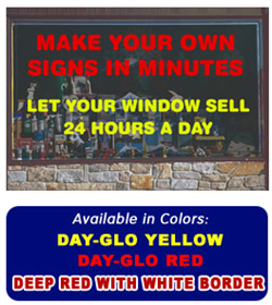 Econo-Cling Window Lettering Kit - 5 Inch Letters
