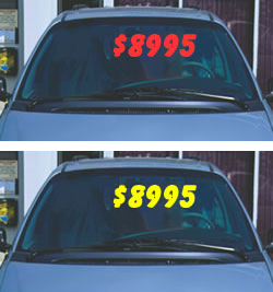 Static Cling Window Numbers - 7.5 Inch