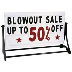 Swinger Cartop II Message Board Sign with Letters - Auto Dealers