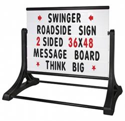 Swinger Roadside Message Board Sign (UPS Shippable)
