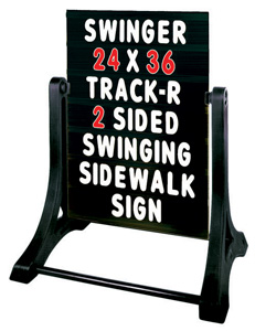 Swinger Sidewalk Sign Kit - Black Face