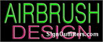 Airbrush Design Neon Sign - Regular Design