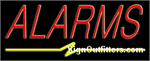 Alarms Neon Sign - Regular Design