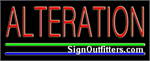 Alteration Neon Sign - Regular Design