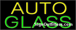 Auto Glass Neon Sign - Regular Design
