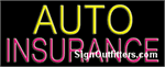 Auto Insurance Neon Sign - Regular Design