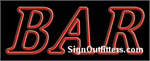 Bar Neon Sign - Regular Design