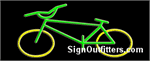 Bicycle Graphic Neon Sign - Regular Design