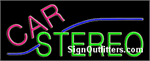 Car Stereo Neon Sign - Regular Design