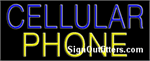 Cellular Phone Neon Sign - Regular Design