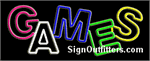 Games Neon Sign - Regular Design