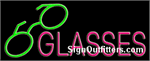 Glasses Neon Sign - Regular Design
