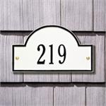 Arch Marker Petit Address Plaque Wall Sign by Whitehall.