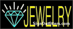 Jewelry with Diamond Graphic Neon Sign - Regular Design
