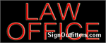 Law Office Neon Sign - Regular Design