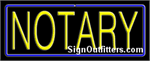 Notary Neon Sign - Regular Design
