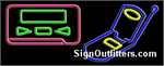 Pager & Cellular Graphics Neon Sign - Regular Design