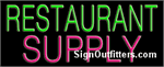Restaurant Supply Neon Sign - Regular Design