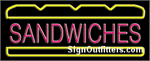 Sandwiches Neon Sign - Regular Design