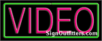Video Neon Sign - Regular Design