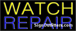 Watch Repair Neon Sign - Regular Design