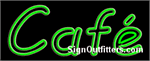 Cafe Neon Sign - Regular Design