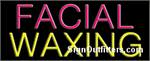 Facial Waxing Neon Sign - Regular Design