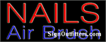 Nails Air Brush Neon Sign - Regular Design