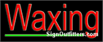 Waxing Neon Sign - Regular Design