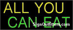 All You Can Eat Neon Sign - Regular Design