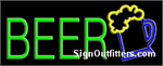 Beer with Mug Graphic Neon Sign - Regular Design