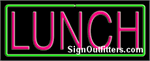 Lunch Neon Sign - Regular Design