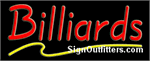 Billiards Neon Sign - Regular Design