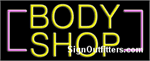 Body Shop Neon Sign - Regular Design