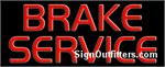 Brake Service Neon Sign - Regular Design