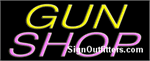 Gun Shop Neon Sign - Regular Design