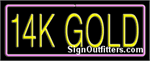 14K Gold Neon Sign - Regular Design