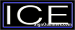 Ice Neon Sign - Regular Design