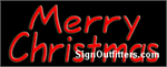 Merry Christmas Neon Sign - Regular Design