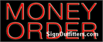 Money Order Neon Sign - Regular Design