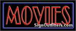 Movies Neon Sign - Regular Design