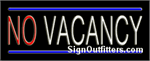  No Vacancy Neon Sign - Regular Design
