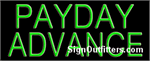 Payday Advance Neon Sign - Regular Design