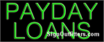 Payday Loans Neon Sign - Regular Design