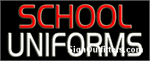 School Uniforms Neon Sign - Regular Design