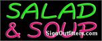 Salad & Soup Neon Sign - Regular Design