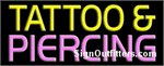 Tattoo & Piercing Neon Sign - Regular Design